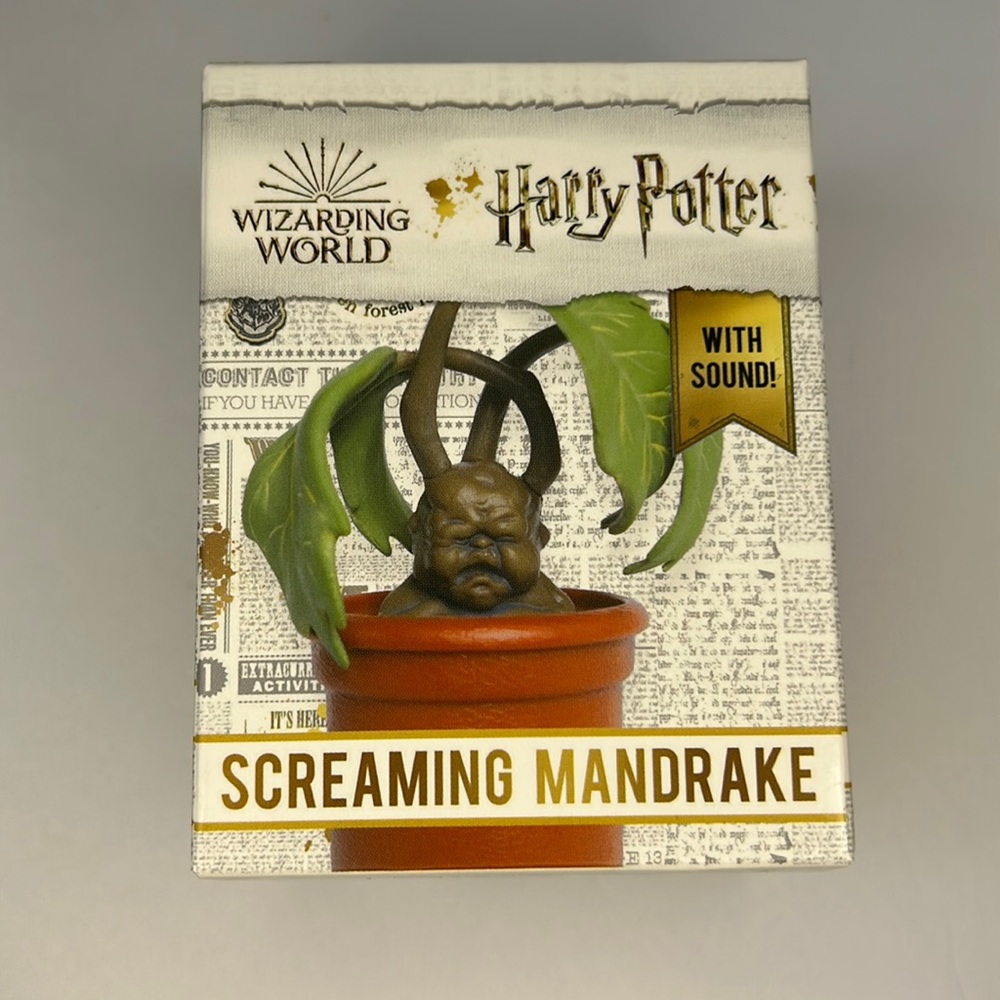 HARRY POTTER screaming mandrake 3” figurine NIB